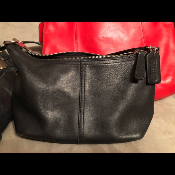 Black leather coach bag - Picture 2 of 4